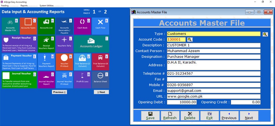 AQLign Easy Accounting AQLign Easy Accounting - Easiest Accounting Software for Service Providers Interface