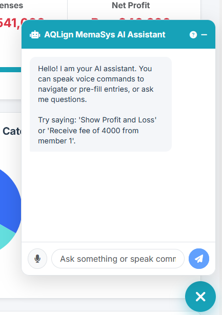MemaBot AI Virtual Assistant (Natural Language Financial Engine) Screenshot
